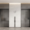 Elevator Hall Elevator Door Elevator Elevator Button Lobby Elevator Hotel Elevator 3d model