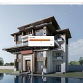 Modern Single-Family Villa Country House Homestay Villa Country Villa 3d model