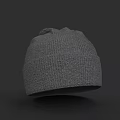 Gray Knitted Beanie Hat Warm Winter Fashion Accessory For Men And Women