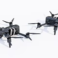 Smart Drone Quadcopter With Black Frame And Aerial Camera Features