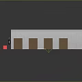 Martial Arts Training Room With Hanging Punching Bags Target And Checkered Mats