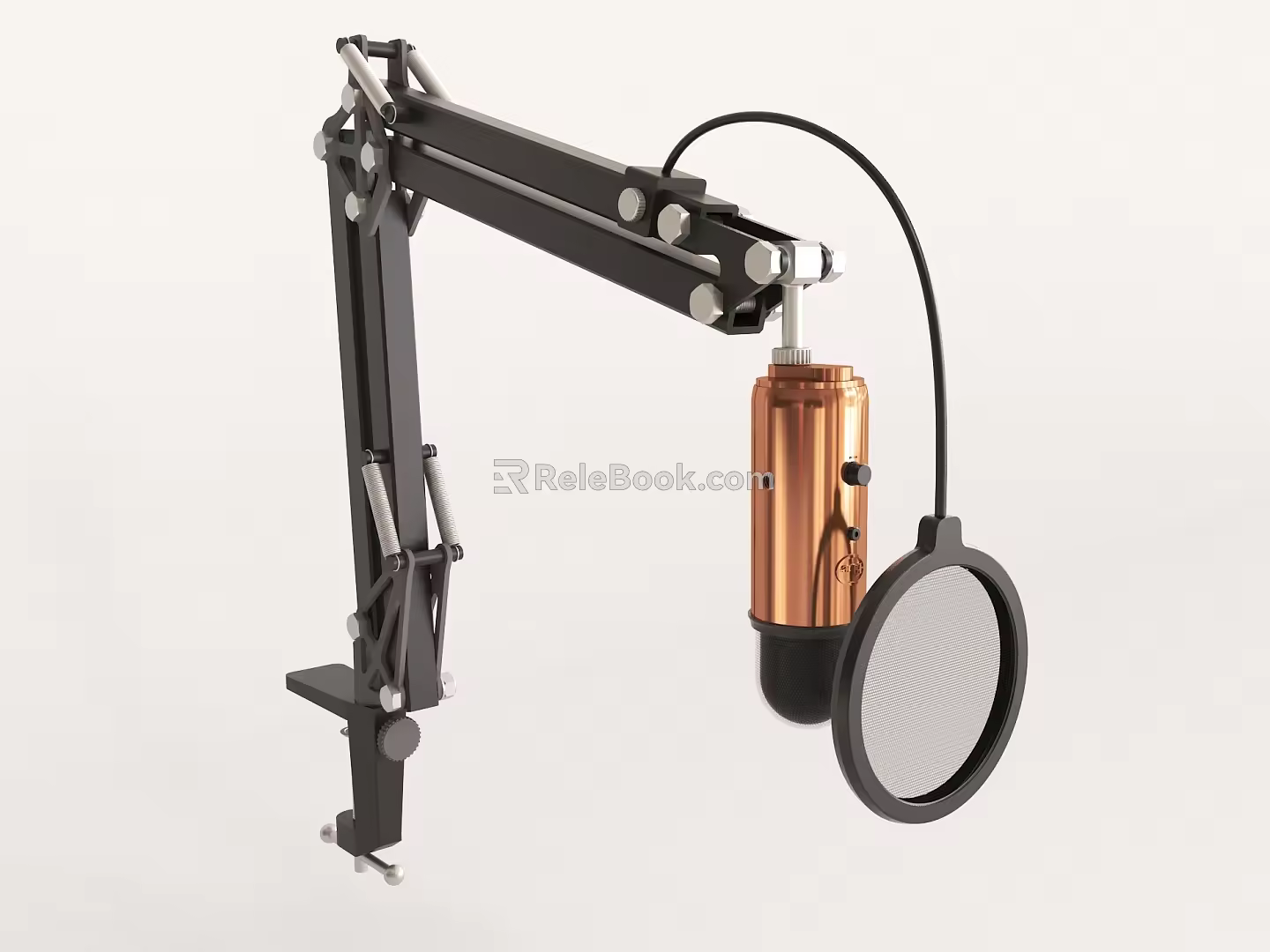 Modern Microphone Mike 3d model