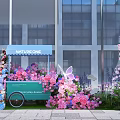 Nature One Everyday Design Photo Check-in Spot With Green Notebook 3D Lotus Bee And Plants