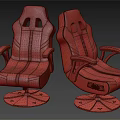 Blue And Yellow Gaming Chairs With Ergonomic Design Breathable Mesh Adjustable Backrest And Black Swivel Base