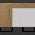 Wooden Entryway Cabinet Sideboard With Oak Material Drawers And Black Legs Simple Design