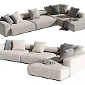 Modern Minotti Multiplayer Sofa 3d model