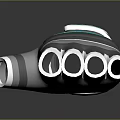 Gray And White Industrial Pipe Fittings With Blue Q Logo Design Features