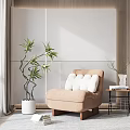 Modern single sofa single chair 3d model