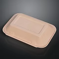 Eco Friendly Rectangular Paper Food Container With Secure Lid And Recyclable Material