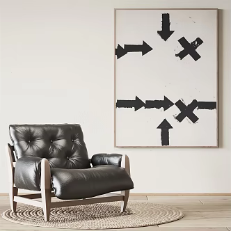 Modern single sofa 3d model