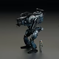 Giant Sci Fi Mech Game Movie Characters With Human Figure And Futuristic Design
