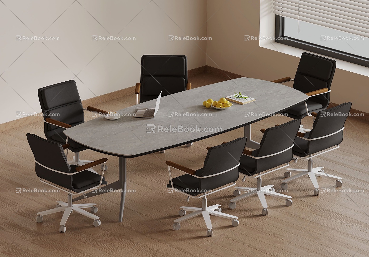 20 Conference Table Modern Conference Table and Chair 3d model