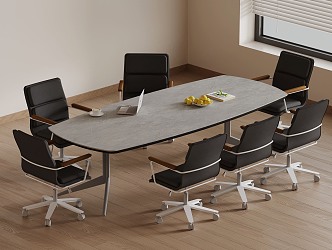 20 Conference Table Modern Conference Table and Chair 3d model