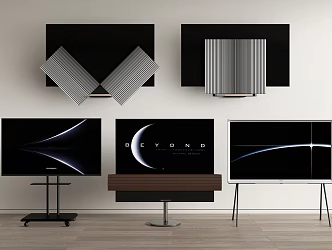 Bracket TV Floor TV BO TV Picture Environment TV 3d model