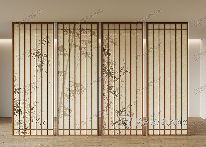 New Chinese-style screen partition model