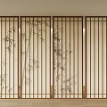 New Chinese-style screen partition 3d model
