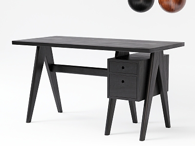 Modern Desk Middle Ancient Desk 3d model