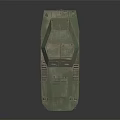 Green Armored Military Vehicle With Antenna Badge And Heavy Duty Wheels