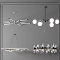 Modern Contemporary Chandelier Designs with Geometric Shapes Glass Globes and Crystal Elements for Interior Decoration