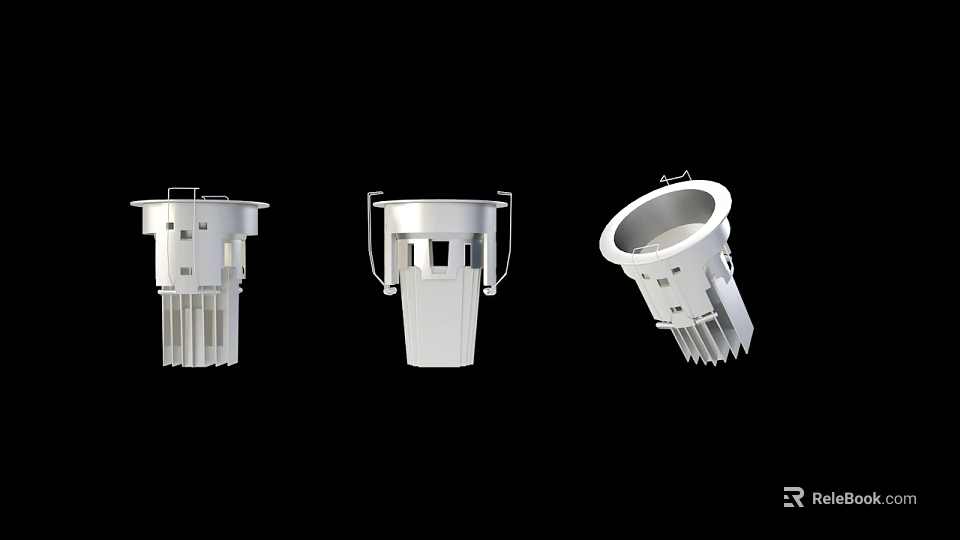 Modern Downlights And Spotlights With Sleek Design For Ceiling Lighting 3d model 
