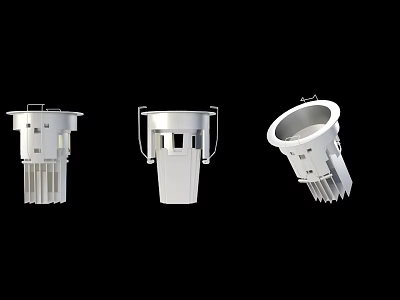 Modern Downlights And Spotlights With Sleek Design For Ceiling Lighting 3d model