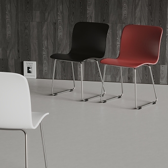 Poliform Single Chair Dining Chair Simple Chair 3d model