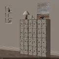 Retro Style Patterned Chest Of Drawers For Cozy Home Bedroom And Living Room Organization