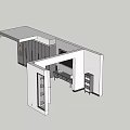 Open Multi Tier Shelf Unit For Indoor Corner Storage With Modern Design