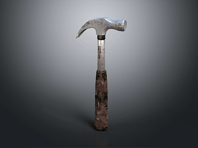 Practical And Durable Hardware Tool Hammer With Metal Head And Wooden Handle 3d model