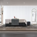 Modern Hospital Outpatient Clinic With Clean Examination Room And Medical Equipment