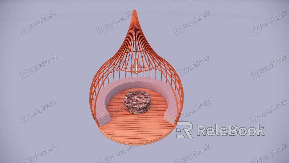 Outdoor Bird's Nest Pavilion model