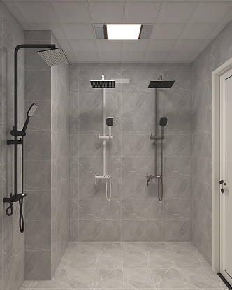 Modern Shower Piano Keys Shower 3d model