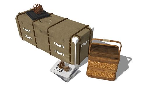 Modern suitcase 3d model