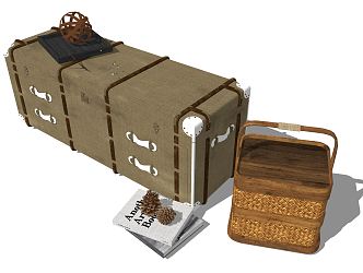 Modern suitcase 3d model