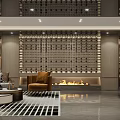 Luxury Wine Cellar Interior Design With Custom Wine Racks And Fireplace Area