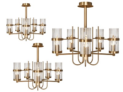 Glass Chandelier Crystal Chandelier Metal Chandelier Art Chandelier Decorative Chandelier Villa Chandelier Restaurant Chandelier Villa Chandelier 3d model