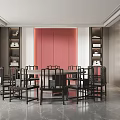 New Chinese-style private room box 3d model