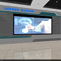 Modern Control Room With Multiple Displays Control Panels Workstations And Seats 3d model