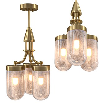 Classical Chandelier Glass Chandelier Metal Chandelier Living Room Chandelier Dining Room Chandelier 3d model