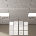 Aluminum gusset ceiling 3d model