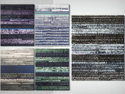 Modern Square Carpet Carpet Combo 3d model