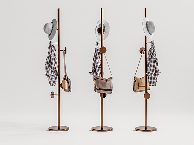 Modern Hangers Coat Rack Hangers 3d model