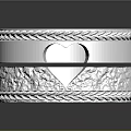 Elegant Silver Ring with Braided Pattern and Heart Shaped Detail Fine Jewelry Design