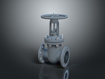 Pipe water pipe valve iron pipe fitting flange tee joint pipe water pipe valve 3d model