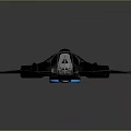 Futuristic Spacecraft Design With Metallic Wings And Cockpit For Cosmic Exploration