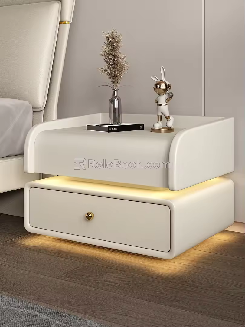 Modern Bedside Cabinet Good-looking Bedside Cabinet Multi-function Bedside Cabinet 3d model