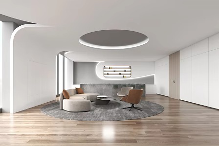 Modern Guest Restaurant Reception Room Restaurant 3d model