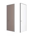 Modern Swing Doors With Brown And White Panel Design For Home Interior