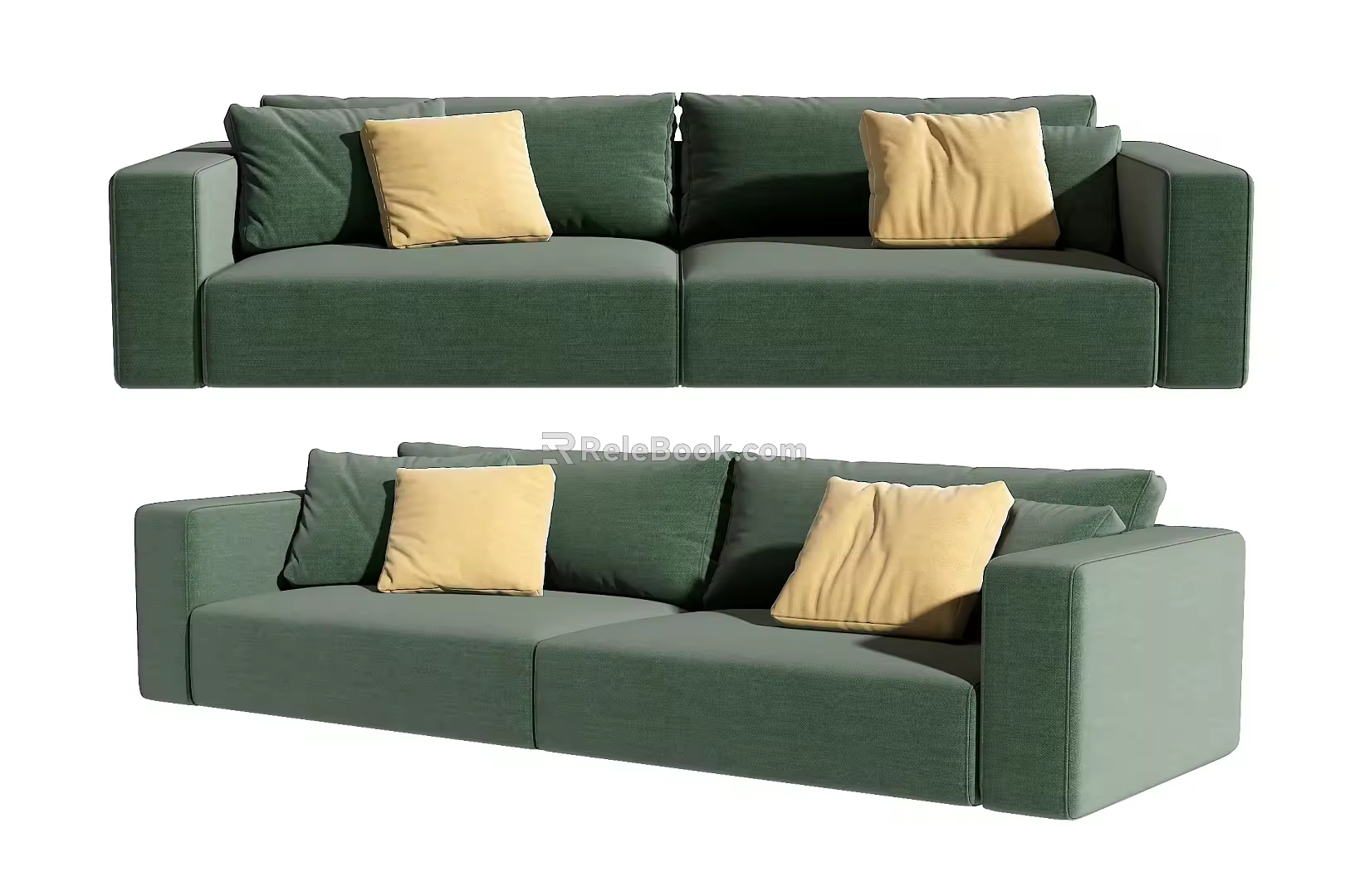 Double sofa 3d model