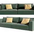 Double sofa 3d model